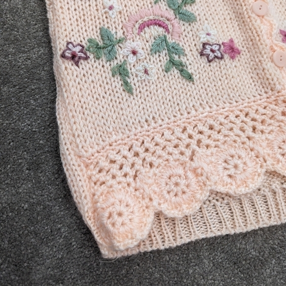 Hobie Pink Floral Embroidered Vest - Picture 2 of 11